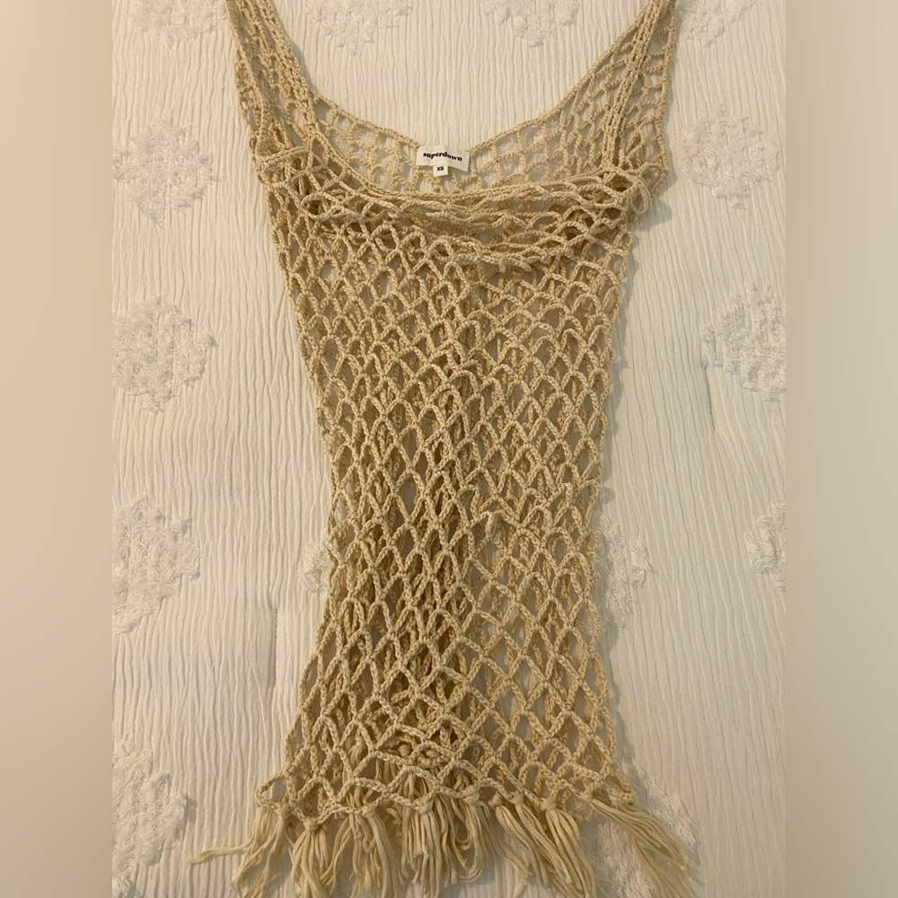 Superdown Beige Cover Up Dress